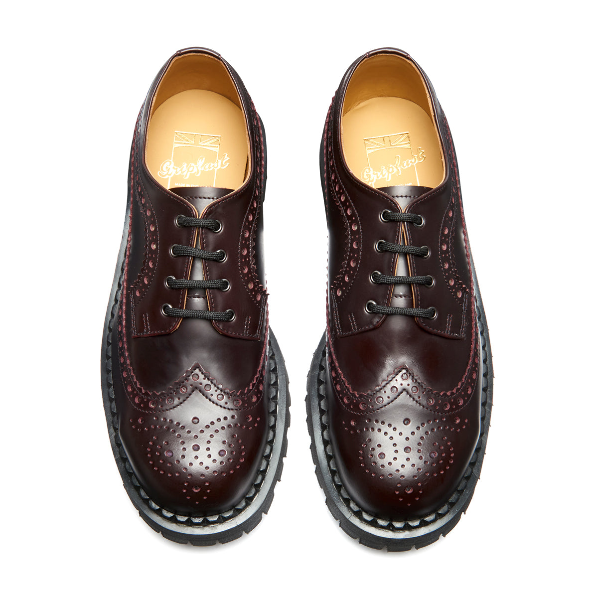 靴 quilp Burgundy Suede Derby Brogue Burgundy Rub-Off 4 Eye Steel Toe American Derby Brogue Shoe – NPS