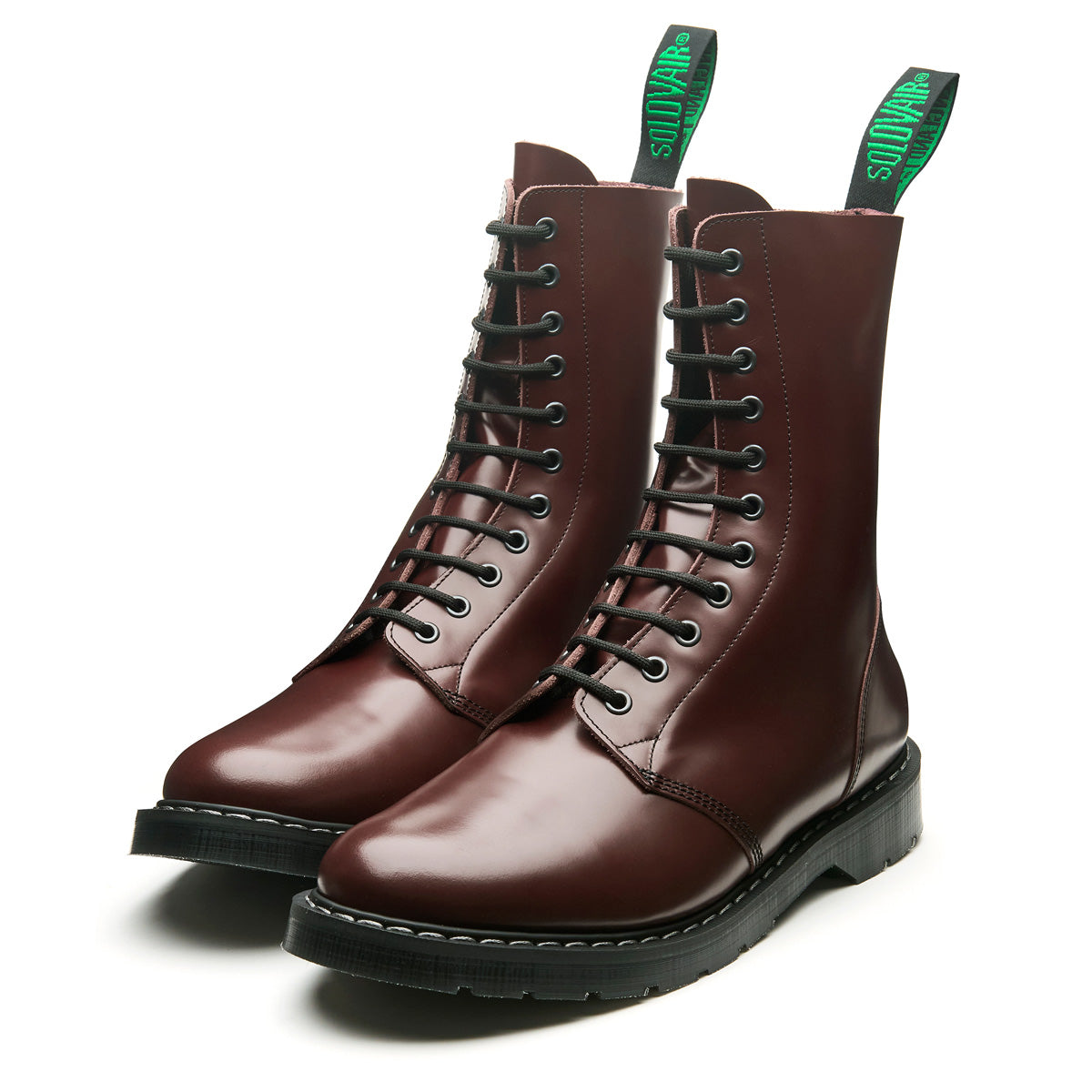 CREVO Oxblood Brown Bordo Leather Boots Size 11 Discover the Hudson I Noah Waxman Men main image 3