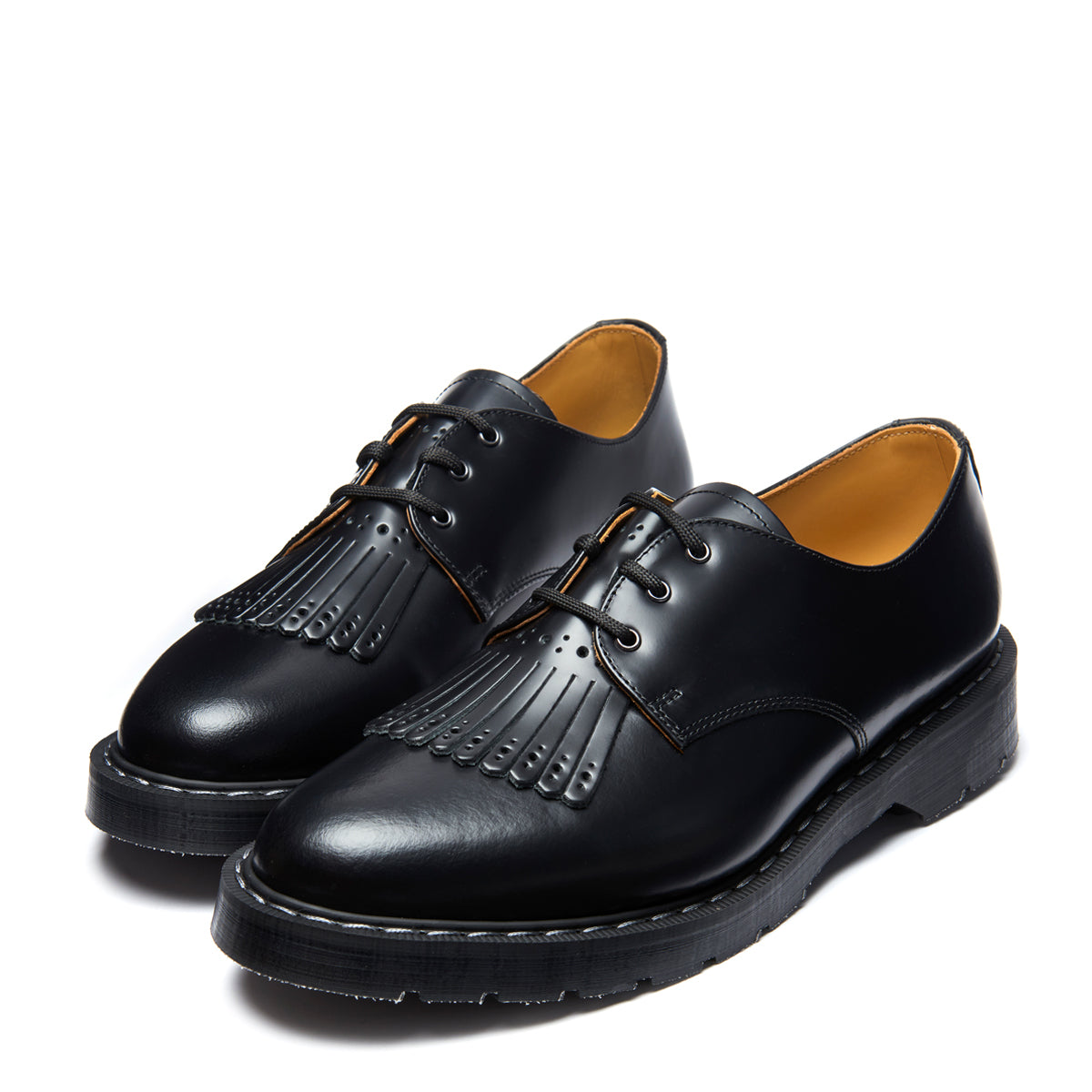 Black Hi-Shine Gibson Shoe & Brogue Kiltie – NPS Solovair USA