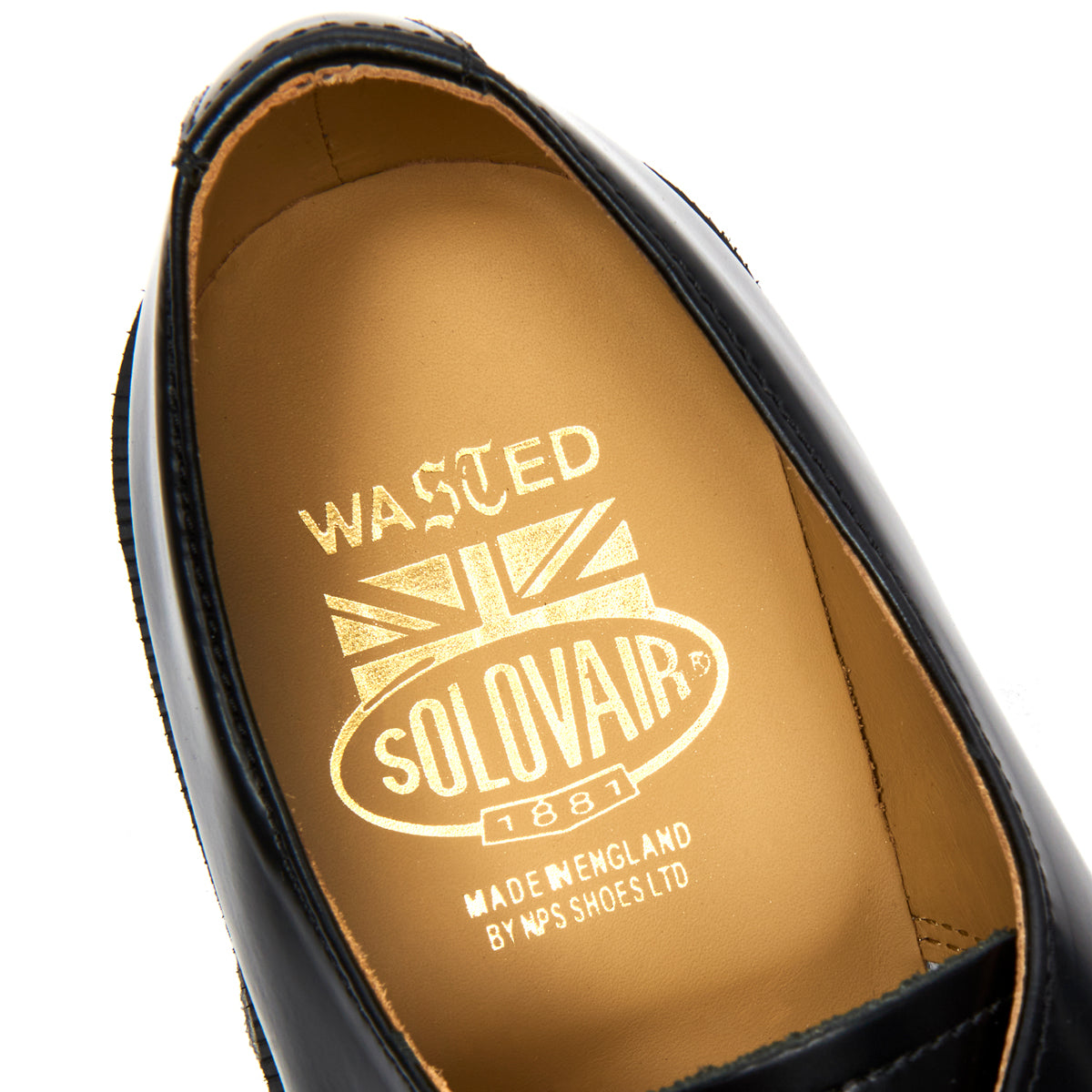 NPS Solovair | Collaborations | Wasted x Solovair | Black Hi-Shine