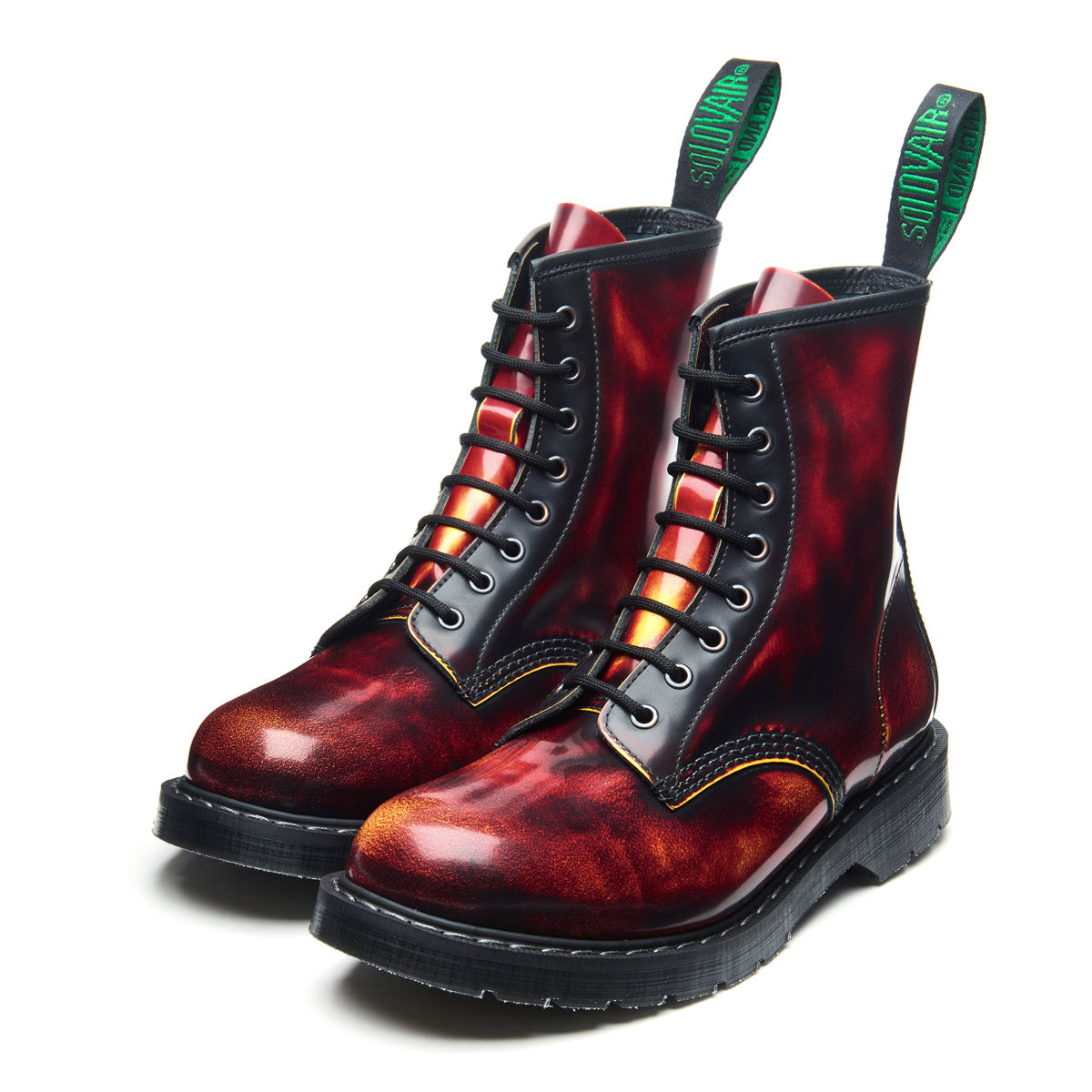 Shoes Doc Martens Solovair Flame Rub-Off Eye Derby Boot