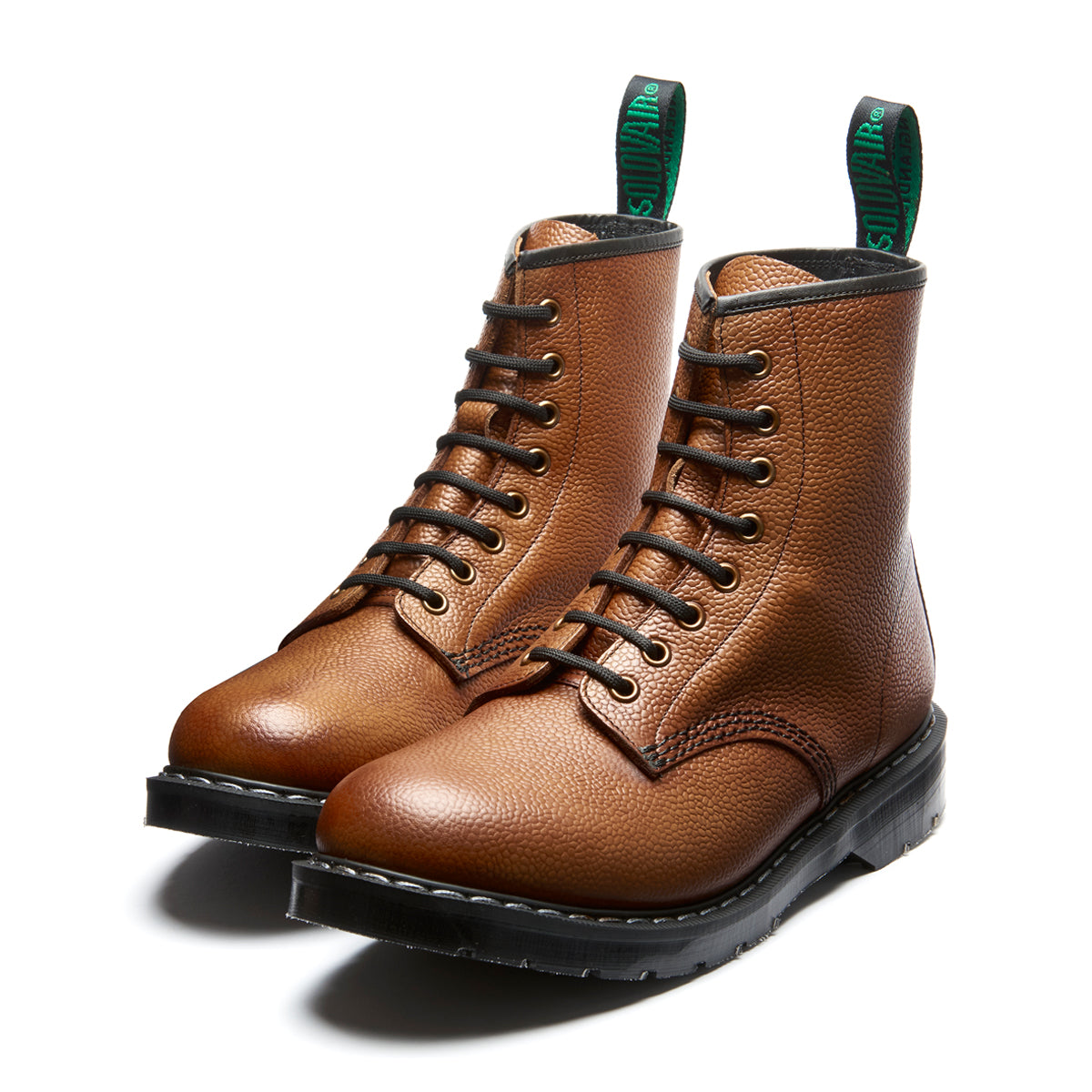 Mahogany Country Calf Grain 8 Eye Derby Boot – NPS Solovair USA