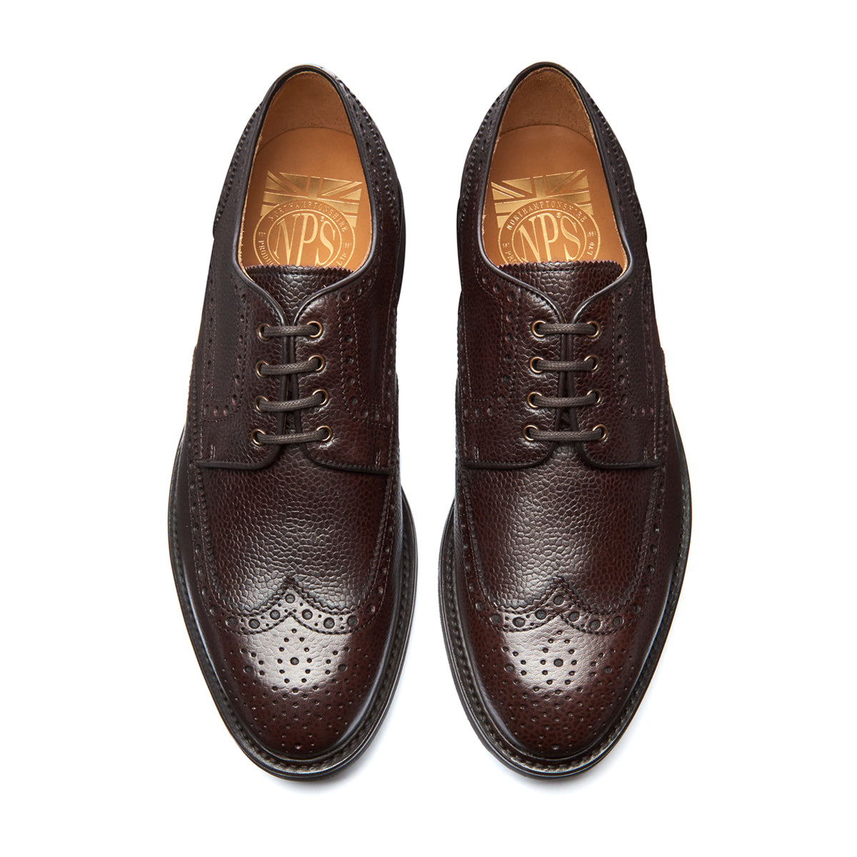 NPS Solovair | NPS | NPS Heritage | Shoes | Walnut Brown Grain-Calf 4 Eye Gibson Brogue Shoe 10 Mens / 11 Womens NPS Solovair | NPS | NPS Heritage | Shoes | Walnut Brown Grain-Calf 4 Eye Gibson Brogue Shoe 10 Mens / 11 Womens