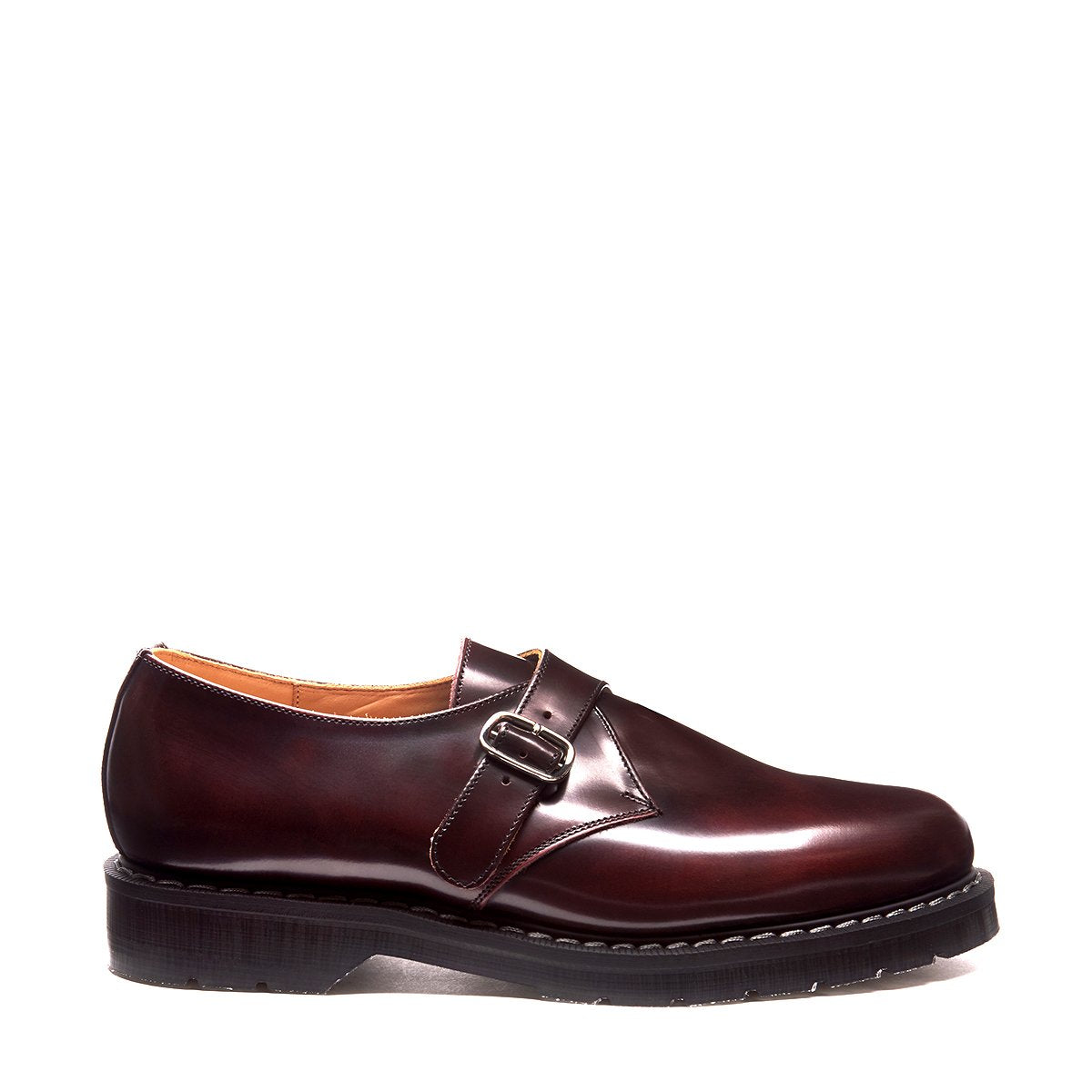 Burgundy Single Buckle Monk Shoe | Solovair