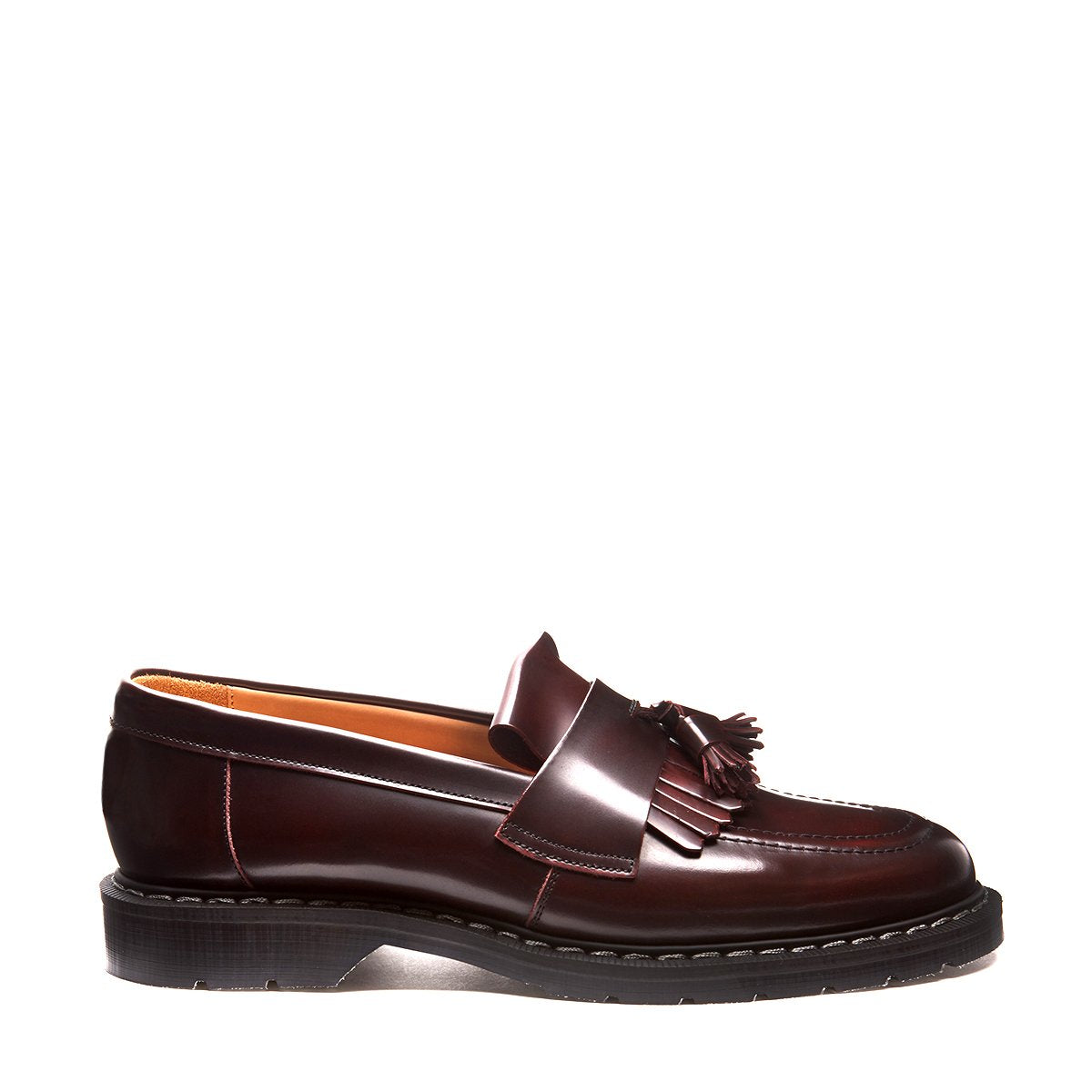 burgundy dress loafers Burgundy Rub-Off Tassel Loafer | Solovair