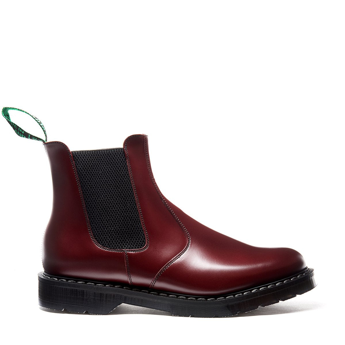 Oxblood Hi-Shine Dealer Boot | Solovair | Handmade in England
