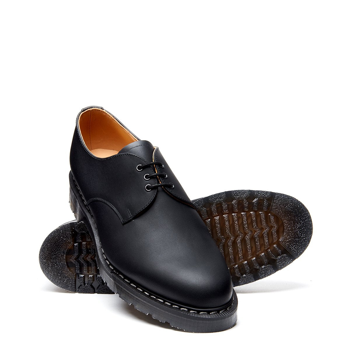 Black Greasy Gibson Shoe | Solovair | Handmade in England – NPS