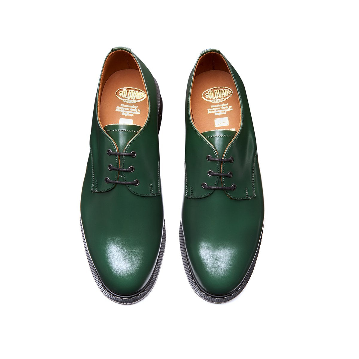 Green Hi-Shine Gibson Shoe | Solovair | Handmade in England NPS Solovair USA Green Hi-Shine Gibson Shoe | Solovair | Handmade in England NPS Solovair USA