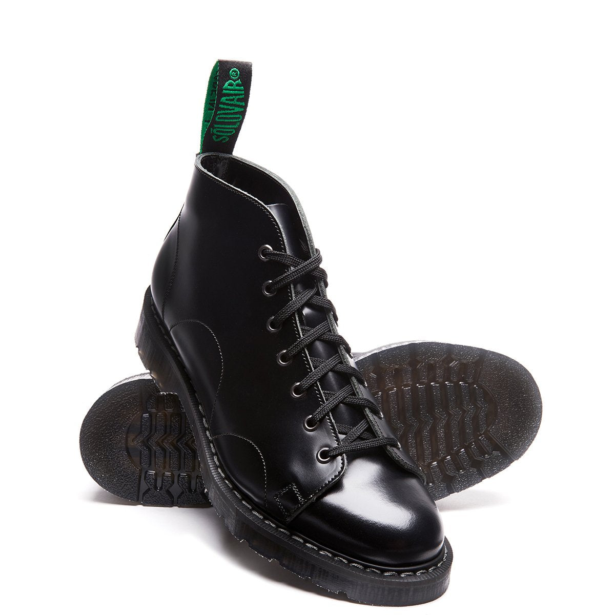 Black Hi-Shine Monkey Boot | Solovair | Handmade in England – NPS