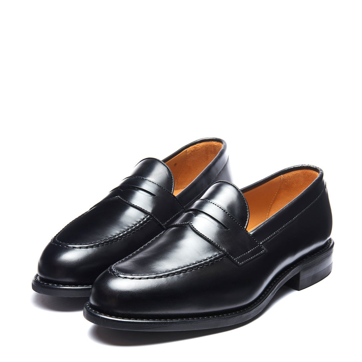 NPS Solovair | NPS | Essential Collection | Black Hi Shine Penny Loafer ...