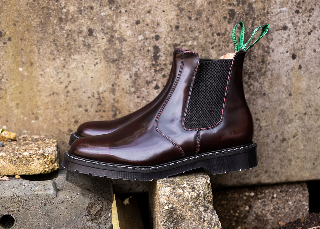 Burgundy Rub-Off Dealer Boot | Solovair | Handmade in England – NPS ...