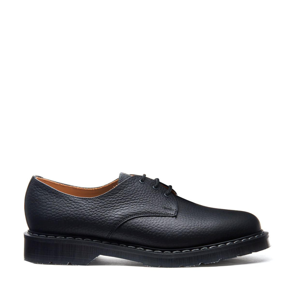 Black Greasy Grain Gibson Shoe | Solovair | Classic Collection | Made ...